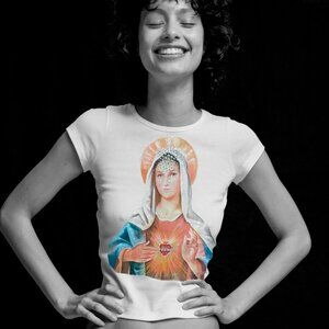 AND CAKE LABLE SUPER RARE ONE OF A KIND VINTAGE GRAPHIC MARY TEE -  2000s